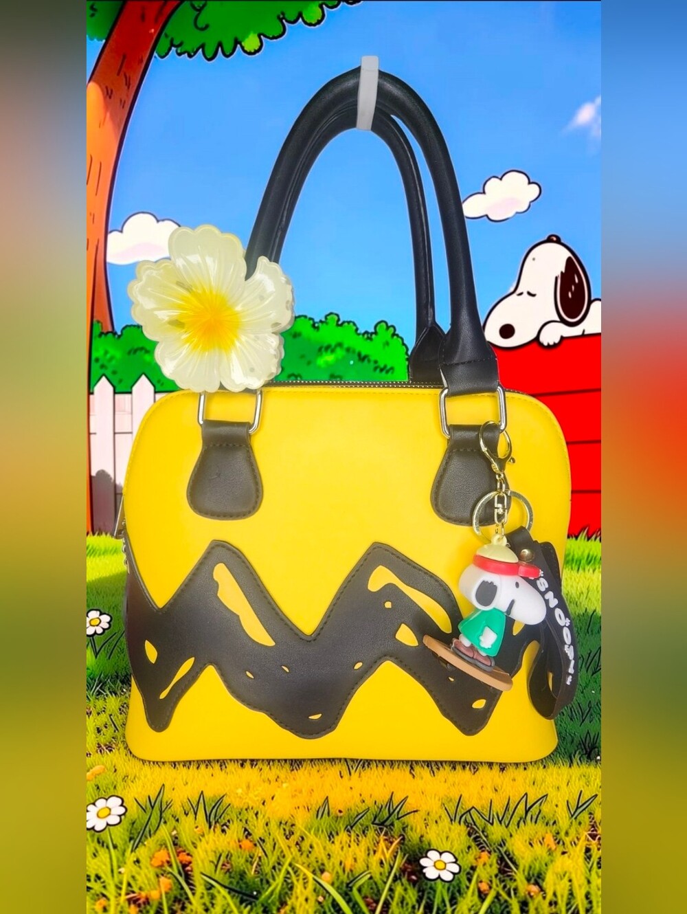 Loungefly Peanuts 70th Anniversary Charlie Brown Crossbody Purse